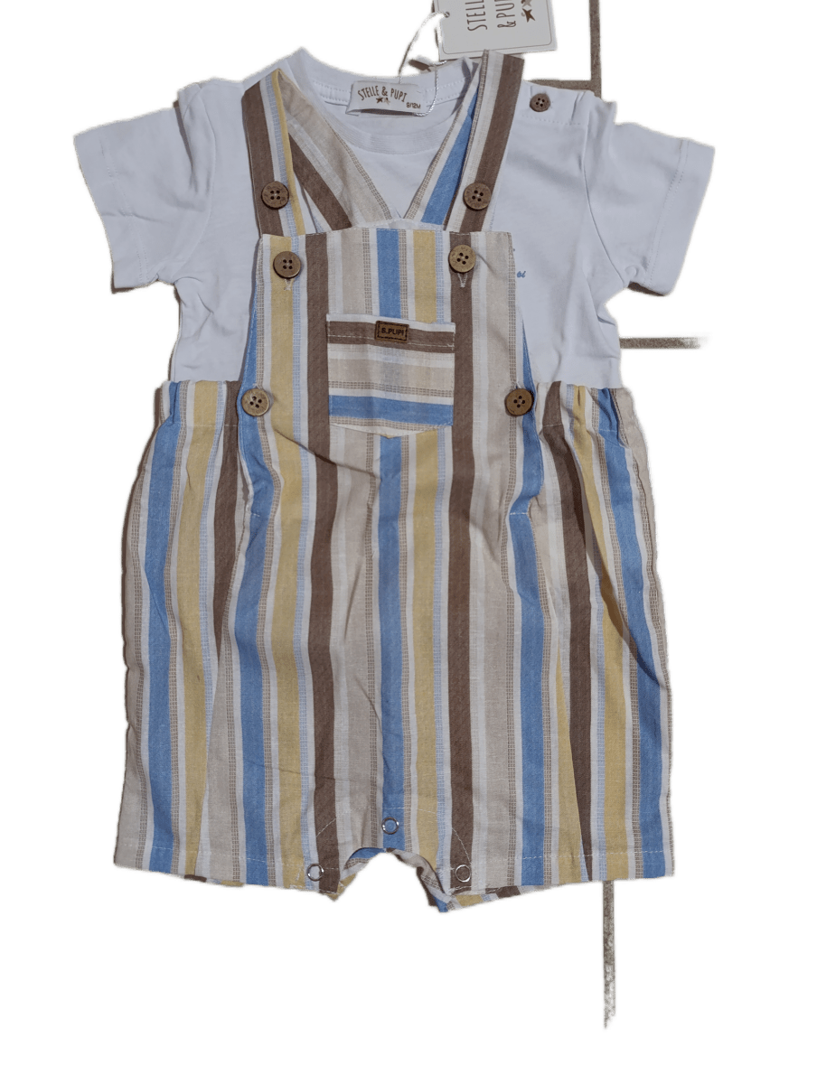 Salopette più maglietta tg.18/24mesi - AnyaGrace Kids